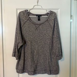 INC scoop neck sweatshirt